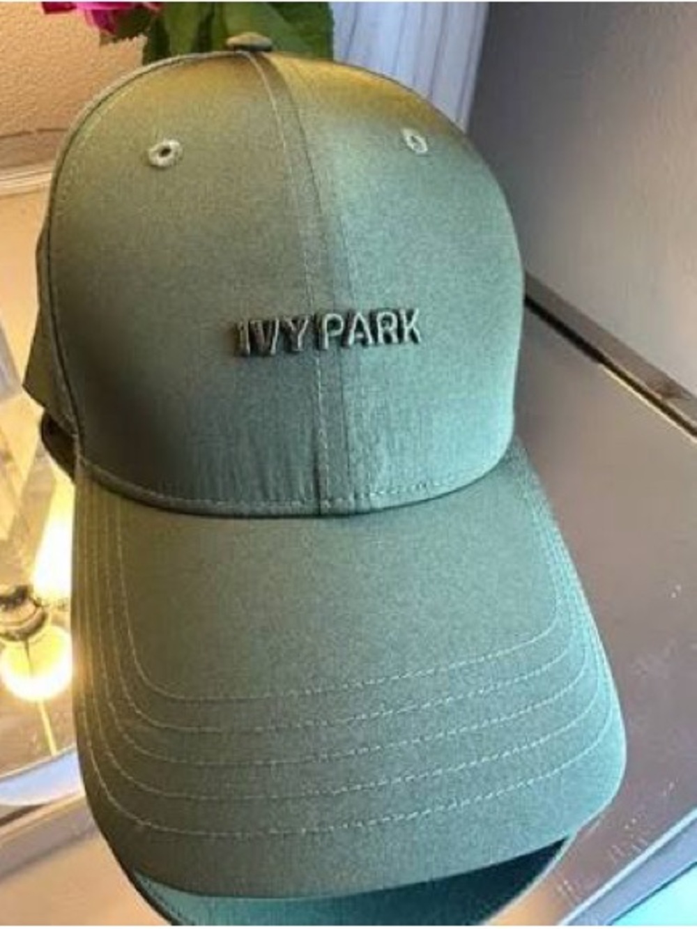 adidas x IVY PARK Olive Green Logo Baseball Cap